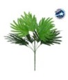 GloboStar® SMALL PALM 78263 Τεχνητό Φυτό Φοίνικας Μικρός - Μπουκέτο Διακοσμητικών Φυτών - Κλαδιών με Φύλλωμα Πράσινο Υ50cm